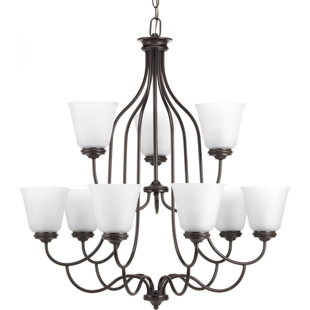 Keats Collection Nine-Light, Two-Tier Chandelier