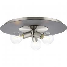 Progress P350248-009 - Trimble Collection Three-Light Brushed Nickel 18" Flush Mount