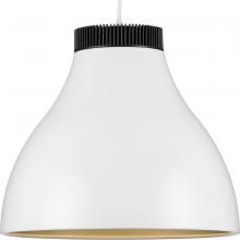 Progress P500373-028-30 - Radian LED Collection Modern Satin White Metal Pendant