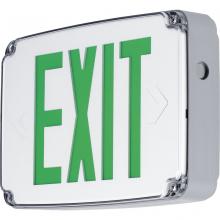 Progress PEWLE-DG-30 - Wet Location LED Emergency Exit Double Face Sign Green Letter