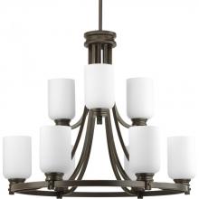 Progress P4663-20 - Orbitz Collection Nine-Light, Two-Tier Chandelier