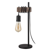 Eglo 204244A - Violon - Table Lamp Open Bulb - Black and Dark Brown