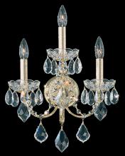 Schonbek 1870 1703-211 - Century 3 Light 120V Wall Sconce in Aurelia with Heritage Handcut Crystal