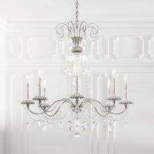 Schonbek 1870 AT1008N-48H - Helenia 8 Light 120V Chandelier in Antique Silver with Heritage Handcut Crystal