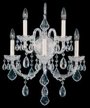 Schonbek 1870 6806-211H - Olde World 5 Light 120V Wall Sconce in Aurelia with Heritage Handcut Crystal