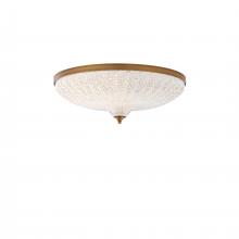 Schonbek 1870 S6020-700O - Roma 20IN LED 3000K/3500K/4000K 120V Flush Mount in Aged Brass with Optic Crystal