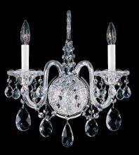 Schonbek 1870 2991-211H - Sterling 2 Light 120V Wall Sconce in Aurelia with Heritage Handcut Crystal