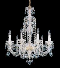 Schonbek 1870 2996-211H - Sterling 9 Light 120V Chandelier in Aurelia with Heritage Handcut Crystal