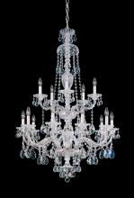 Schonbek 1870 3608-211H - Sterling 15 Light 120V Chandelier in Aurelia with Heritage Handcut Crystal