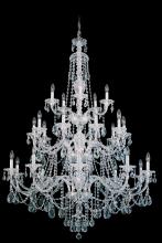 Schonbek 1870 3610-211H - Sterling 25 Light 120V Chandelier in Aurelia with Heritage Handcut Crystal