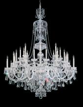 Schonbek 1870 3612-211H - Sterling 45 Light 120V Chandelier in Aurelia with Heritage Handcut Crystal