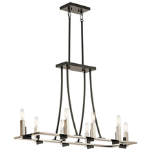  43292BK - Bensimone™ Linear 8 Light Chandelier Black