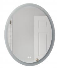 Craftmade MIR101-W - 30” x 24” x 1.8” Oval LED Mirror, defogger & dimmer, 3000K/4000K/5000K