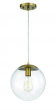 Craftmade 56891-SB - Gaze 1 Light 10" Pendant in Satin Brass