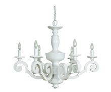 Craftmade 36926-GW - Atelier 6 Light Chandelier in Gloss White