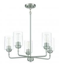 Craftmade 56025-BNK - Stowe 5 Light Chandelier in Brushed Polished Nickel