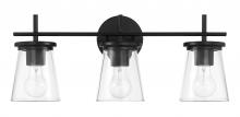 Craftmade 60403-FB - Connell 3 Light Vanity in Flat Black