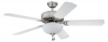 Craftmade C201BN/P-WH - Pro Builder Series 201 Fan with White Blades