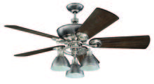 Craftmade K11065 - Timarron 54" Ceiling Fan Kit with Light Kit in Brushed Polished Nickel