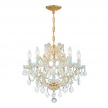 Crystorama 4405-GD-CL-SAQ - Maria Theresa 6 Light Spectra Crystal Gold Chandelier