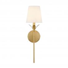 Crystorama 531-GA - Broche 1 Light Antique Gold Sconce