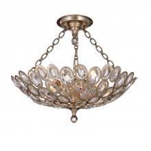 Crystorama 7584-DT_CEILING - Sterling 3 Light Distressed Twilight Semi Flush Mount