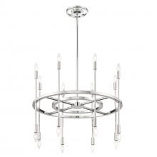 Crystorama ARS-B4016-PN - Aries 16 Light Polished Nickel Chandelier