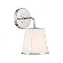 Crystorama FUL-911-PN - Fulton 1 Light Polished Nickel Sconce