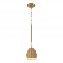 Crystorama JAC-10502-SG - Jace 1 Light LED Soft Gold Mini Pendant