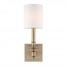 Crystorama LLO-481-AG - Lloyd 1 Light Aged Brass Sconce