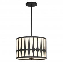 Crystorama ROY-803-BK - Royston 3 Light Black Pendant