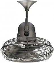 Matthews Fan Company KC-BN - Kaye 90° oscillating 3-speed ceiling or wall fan in brushed nickel finish.
