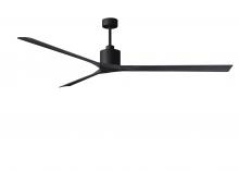 Matthews Fan Company NKXL-BK-BK-90 - Nan XL 6-speed ceiling fan in Matte Black finish with 90” solid matte black wood blades