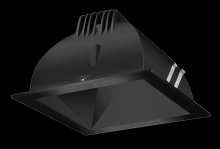 RAB Lighting NDLED4SD-50N-B-B - RECESSED DOWNLIGHTS 12 LUMENS NDLED4SD 4 INCH SQUARE UNIVERSAL DIMMING 50 DEGREE BEAM SPREAD 4000K