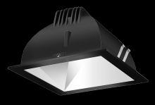 RAB Lighting NDLED4SD-50YNHC-M-B - RECESSED DOWNLIGHTS 12 LUMENS NDLED4SD 4 INCH SQUARE UNIVERSAL DIMMING 50 DEGREE BEAM SPREAD 3500K