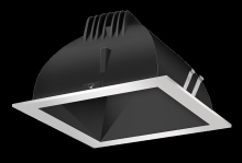 RAB Lighting NDLED4SD-80YNHC-B-S - RECESSED DOWNLIGHTS 12 LUMENS NDLED4SD 4 INCH SQUARE UNIVERSAL DIMMING 80 DEGREE BEAM SPREAD 3500K