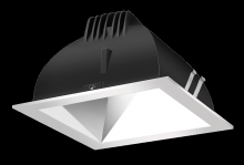 RAB Lighting NDLED4SD-50YN-S-S - RECESSED DOWNLIGHTS 12 LUMENS NDLED4SD 4 INCH SQUARE UNIVERSAL DIMMING 50 DEGREE BEAM SPREAD 3500K