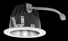 RAB Lighting NDLED4RD-50Y-S-W - RECESSED DOWNLIGHTS 12 LUMENS NDLED4RD 4 INCH ROUND UNIVERSAL DIMMING 50 DEGREE BEAM SPREAD 3000K