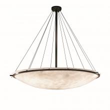 Justice Design Group CLD-9698-35-DBRZ - 72" Round Pendant Bowl w/ Ring