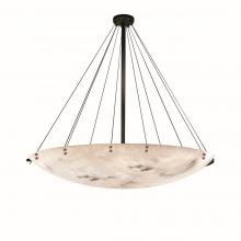 Justice Design Group FAL-9668-35-DBRZ-F1 - 72" Round Pendant Bowl w/ Finials