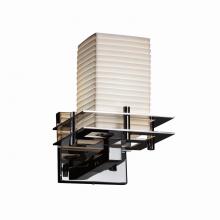 Justice Design Group POR-8171-15-SAWT-CROM - Metropolis 1-Light Wall Sconce (2 Flat Bars)