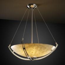 Justice Design Group CLD-9721-25-NCKL - 18" Pendant Bowl w/ Crossbar