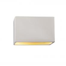 Justice Design Group CER-5655-BIS-LED2-2000 - Large ADA Wide Rectangle LED Wall Sconce - Open Top & Bottom