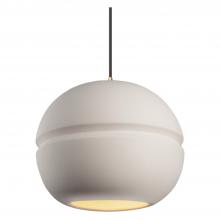 Justice Design Group CER-6415-BIS-ABRS-BKCD-LED2-1400 - Large Sphere 1-Light LED Pendant