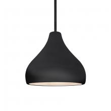 Justice Design Group CER-6560-BKMT-MBLK-RIGID - Small Droplet 1-Light Pendant