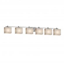 Justice Design Group CLD-8446-55-NCKL - Era 6-Light Bath Bar