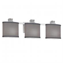 Justice Design Group FAB-8473-30-GRAY-CROM-LED3-2100 - Ardent 3-Light LED Bath Bar