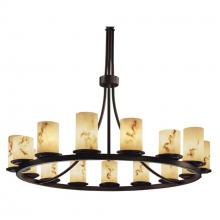 Justice Design Group FAL-8715-10-DBRZ - Dakota 15-Light 1-Tier Ring Chandelier