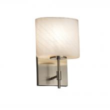 Justice Design Group FSN-8411-30-WEVE-NCKL-LED1-700 - Union 1-Light LED Wall Sconce (Short)