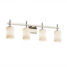 Justice Design Group FSN-8414-10-OPAL-NCKL-LED4-2800 - Union 4-Light LED Bath Bar